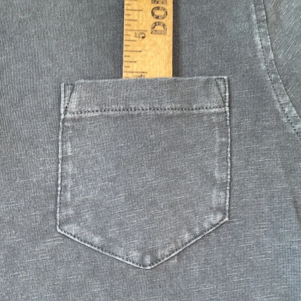 J.CREW / JEANS long sleeve 3 button collar chest pocket charcoal gray NEW size M